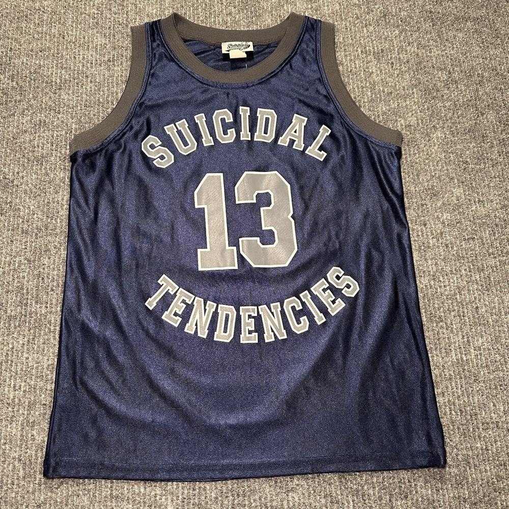 Suicidal Tendencies - Official - Basketball Jersey  - 13 - Adult Small Blue Rare